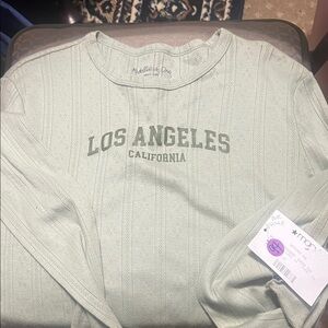 Rebellious One Los Angeles California long sleeve shirt ribbed